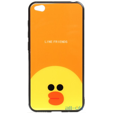 Чохол-накладка TOTO Cartoon Print Glass Case Xiaomi Redmi Go Line friends Sally
