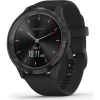 Garmin Vivomove 3 Slate Stainless Steel Bezel w. Black and Silicone B. (010-02239-01)