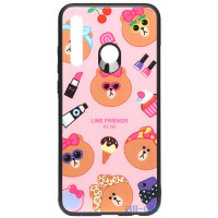 Чохол-накладка TOTO Cartoon Print Glass Case Huawei P Smart Z Line friends Linc