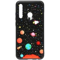 Чохол-накладка TOTO Cartoon Print Glass Case Huawei P Smart Z Planets