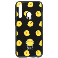 Чохол-накладка TOTO Cartoon Print Glass Case Huawei P Smart Plus 2019 Chick
