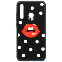 Чохол-накладка TOTO Cartoon Print Glass Case Huawei P Smart Plus 2019 Red Lips