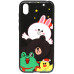 Чохол-накладка TOTO Cartoon Print Glass Case Huawei Y5 2019 Line friends all about — інтернет магазин All-Ok. фото 1
