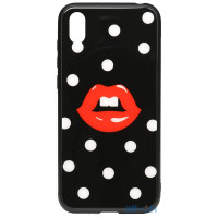 Чохол-накладка TOTO Cartoon Print Glass Case Huawei Y5 2019 Red Lips