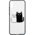 Чохол-накладка TOTO Cartoon Print Glass Case Huawei Y6 2019 Cats White/Black — інтернет магазин All-Ok. фото 1