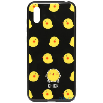 Чохол-накладка TOTO Cartoon Print Glass Case Huawei Y6 2019 Chick