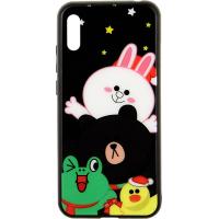 Чохол-накладка TOTO Cartoon Print Glass Case Huawei Y6 2019 Line friends all about