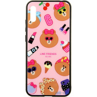 Чохол-накладка TOTO Cartoon Print Glass Case Huawei Y6 2019 Line friends Linc