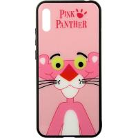 Чохол-накладка TOTO Cartoon Print Glass Case Huawei Y6 2019 Pink Panther