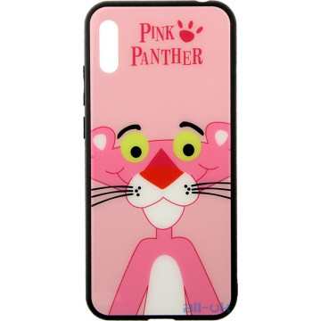 Чохол-накладка TOTO Cartoon Print Glass Case Huawei Y6 2019 Pink Panther
