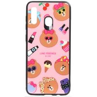 Чохол-накладка TOTO Cartoon Print Glass Case Huawei Y7 2019 Line friends Linc
