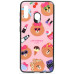 Чохол-накладка TOTO Cartoon Print Glass Case Huawei Y7 2019 Line friends Linc — інтернет магазин All-Ok. фото 1