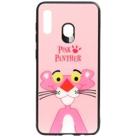 Чохол-накладка  TOTO Cartoon Print Glass Case Huawei Y7 2019 Pink Panther