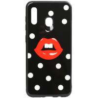 Чохол-накладка TOTO Cartoon Print Glass Case Huawei Y7 2019 Red Lips
