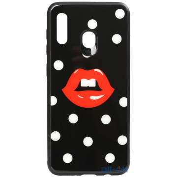 Чохол-накладка TOTO Cartoon Print Glass Case Huawei Y7 2019 Red Lips