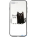 Чохол-накладка TOTO Cartoon Print Glass Case Apple iPhone 7 Plus/8 Plus Cat and fish — інтернет магазин All-Ok. фото 1