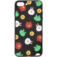 Чохол-накладка TOTO Cartoon Print Glass Case Apple iPhone 7 Plus/8 Plus Line friends all about