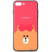 Чохол-накладка TOTO Cartoon Print Glass Case Apple iPhone 7 Plus/8 Plus Line friends Brown   — інтернет магазин All-Ok. фото 1
