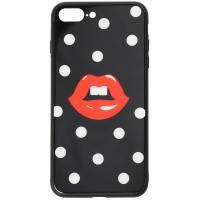 Чохол-накладка TOTO Cartoon Print Glass Case Apple iPhone 7 Plus/8 Plus Red Lips