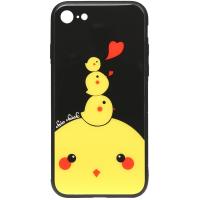 Чохол-накладка TOTO Cartoon Print Glass Case Apple iPhone 7/8 Chicken Chick