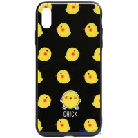 Чохол-накладка TOTO Cartoon Print Glass Case Apple iPhone X/XS Cats White/Black