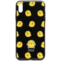 Чохол-накладка TOTO Cartoon Print Glass Case Apple iPhone X/XS Cats White/Black