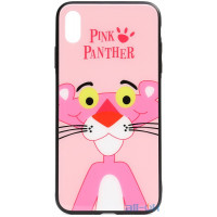 Чохол-накладка TOTO Cartoon Print Glass Case Apple iPhone X/XS Pink Panther