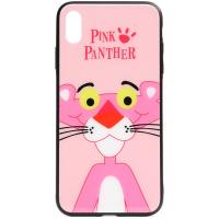 Чохол-накладка TOTO Cartoon Print Glass Case Apple iPhone X/XS Pink Panther