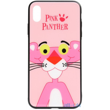 Чохол-накладка TOTO Cartoon Print Glass Case Apple iPhone X/XS Pink Panther