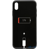 Чохол-накладка TOTO Cartoon Print Glass Case Apple iPhone XS Max Battery Charge