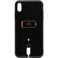 Чохол-накладка TOTO Cartoon Print Glass Case Apple iPhone XS Max Battery Charge