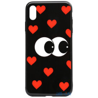 Чохол-накладка TOTO Cartoon Print Glass Case Apple iPhone XS Max Just Eatit