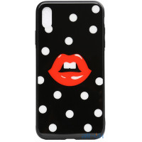 Чохол-накладка TOTO Cartoon Print Glass Case Apple iPhone XS Max Red Lips
