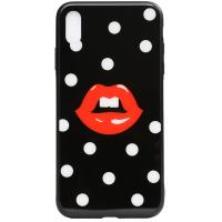 Чохол-накладка TOTO Cartoon Print Glass Case Apple iPhone XS Max Red Lips