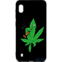 Чохол-накладка TOTO Cartoon Soft Silicone TPU Case Samsung Galaxy A10 Cannabis Black