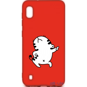 Чохол-накладка TOTO Cartoon Soft Silicone TPU Case Samsung Galaxy A10 Cat Red