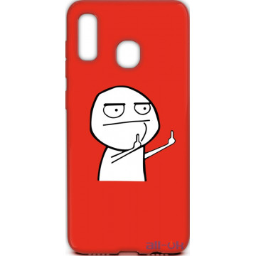Чохол-накладка TOTO Cartoon Soft Silicone TPU Case Samsung Galaxy A20/A30 FK 2 Red