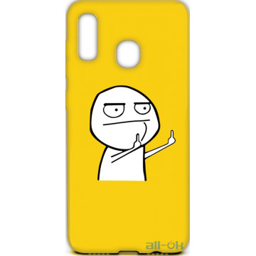Чохол-накладка TOTO Cartoon Soft Silicone TPU Case Samsung Galaxy A20/A30 FK 2 Yellow