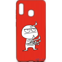 Чохол-накладка TOTO Cartoon Soft Silicone TPU Case Samsung Galaxy A20/A30 FK 9 Red