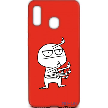 Чохол-накладка TOTO Cartoon Soft Silicone TPU Case Samsung Galaxy A20/A30 FK 9 Red