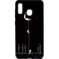 Чохол-накладка TOTO Cartoon Soft Silicone TPU Case Samsung Galaxy A20/A30 Moon Black