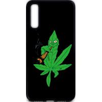 Чохол-накладка TOTO Cartoon Soft Silicone TPU Case Samsung Galaxy A30s/A50/A50s Cannabis Black