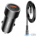 Автомобільний зарядний пристрій Baseus Small Screw Type-C PD + USB Black w/Type-C - Lightning Cable (TZXLD-01) — інтернет магазин All-Ok. фото 1