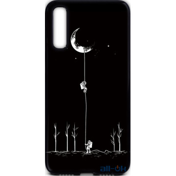 Чохол-накладка TOTO Cartoon Soft Silicone TPU Case Samsung Galaxy A30s/A50/A50s Moon Black