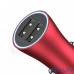 Автомобільний зарядний пристрій Baseus Golden Contactor Dual U Intelligent Car Charger Red (CCALL-DZ09) — інтернет магазин All-Ok. фото 2