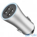 Автомобільний зарядний пристрій Baseus USB Car Charger Golden 2xUSB 12W 2.4A Silver (CCALL-DZ0S) — інтернет магазин All-Ok. фото 2