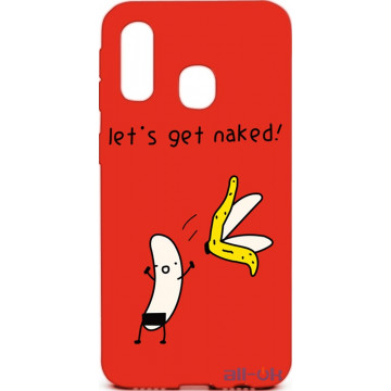 Чохол-накладка TOTO Cartoon Soft Silicone TPU Case Samsung Galaxy A40 Banana Red