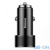 Автомобільний зарядний пристрій Baseus USB Car Charger Small Screw USB 3.0+USB-C 36W Black (CAXLD-A01)