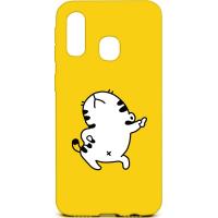 Чохол-накладка TOTO Cartoon Soft Silicone TPU Case Samsung Galaxy A40 Cat Yellow