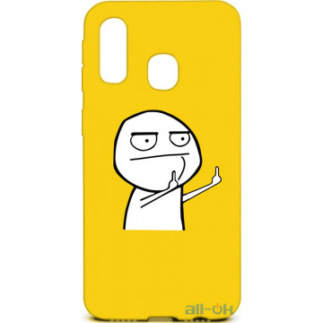 Чохол-накладка TOTO Cartoon Soft Silicone TPU Case Samsung Galaxy A40 FK 2 Yellow